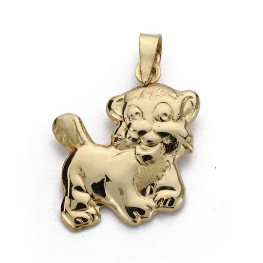 [P13017] 18K COLGANTE TIGRE. 19X17 MM