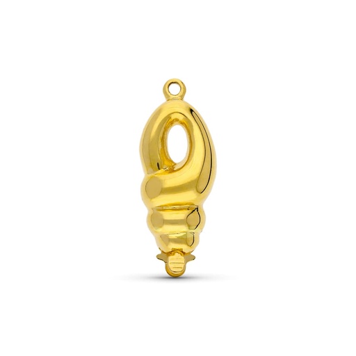 [P13510] 18K FORNITURA BROCHE DE COLLAR ORO AMARILLO NUDO
