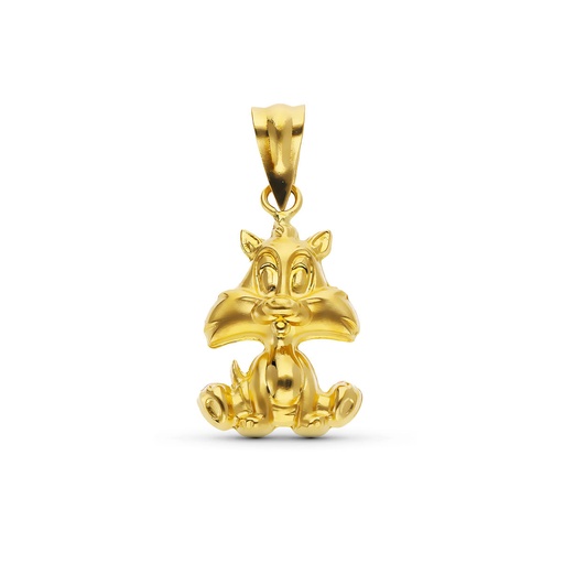 [P13587] 18K COLGANTE ORO AMARILLO SILVESTRE WARNER 19X12 MM