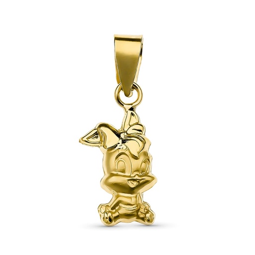 [P13595] 18K COLGANTE ORO AMARILLO CONEJITA 12X5 MM