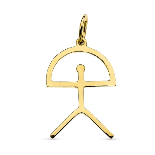 [P13608] 18K COLGANTE ORO AMARILLO INDALO. 24X16 MM