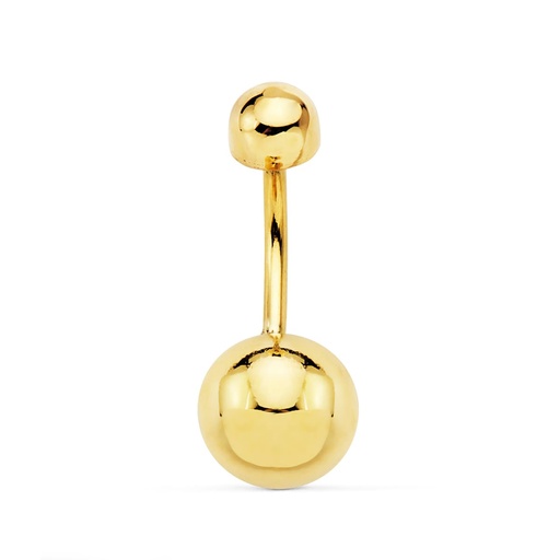 [P13771-OA] 18K PIERCING OMBLIGO BOLA 8 MM ORO AMARILLO