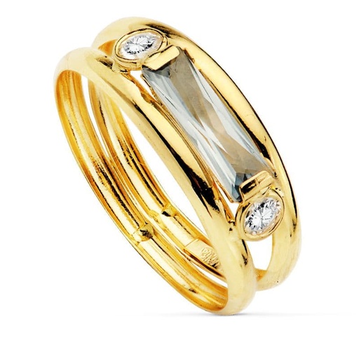 [P14174] 18K SORTIJA 2 HILOS 4 MM CON PIEDRA