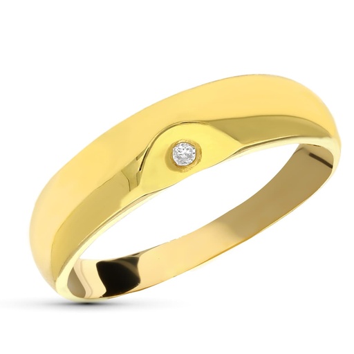 [P1429] 18K SORTIJA ORO AMARILLO DIAMANTE 0.015 QTS.