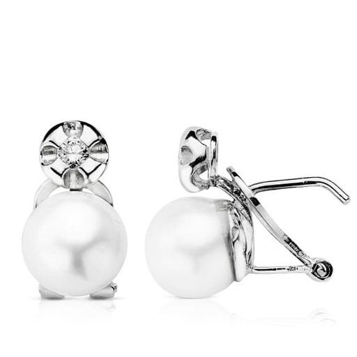 [P1465] 18K PENDIENTES AUSTRALIANA 0.20  QTS. 16X9 MM