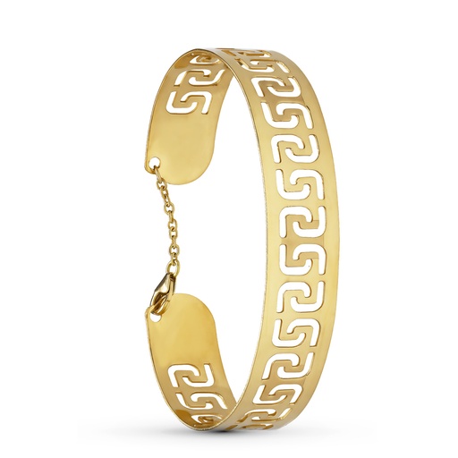 [P15000160] 18K PULSERA ORO AMARILLO CALADA LASER