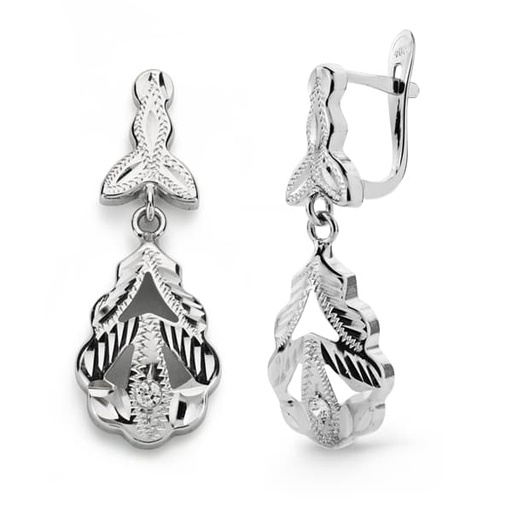 [P15661] 18K PENDIENTES CUBANAS 26X10 MM
