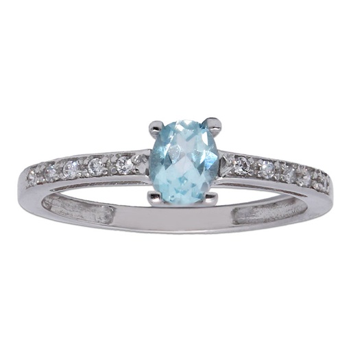 [S948] SORTIJA ORO BLANCO 18KL