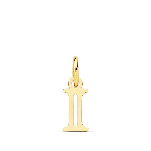 [P16222-I] 18K COLGANTE LETRA  I  . 11X5 MM