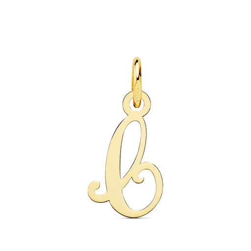 [P16224-C] 18K COLGANTE LETRA  C  15X9 MM