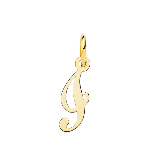 [P16224-I] 18K COLGANTE LETRA  I  14X7 MM