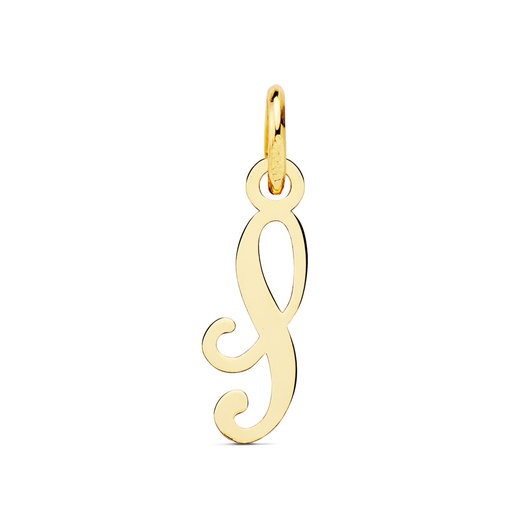 [P16224-S] 18K COLGANTE LETRA  S  16X5 MM