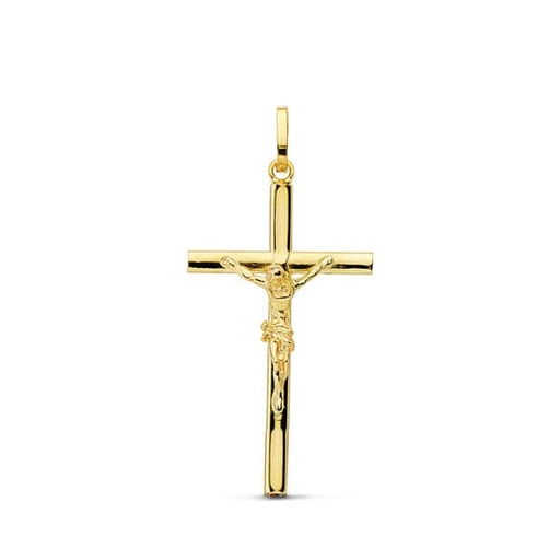 [P16788] 18K CRUZ CRISTO PALO OVAL 25X14 MM