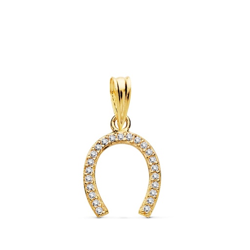 [P16961] 18K COLGANTE HERRADURA 12X11 MM