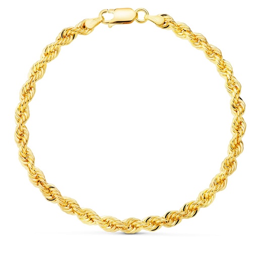 [P18001520] 18K PULSERA ORO AMARILLO CORDON SALOMONICO. ANCHO 4.5 MM LARGO 19 CM