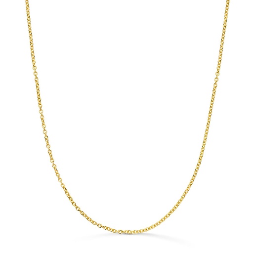 [P18006445] 18K CADENA ORO AMARILLO FORZADA MACIZA ANCHO: 1.2MM LARGO: 45CM
