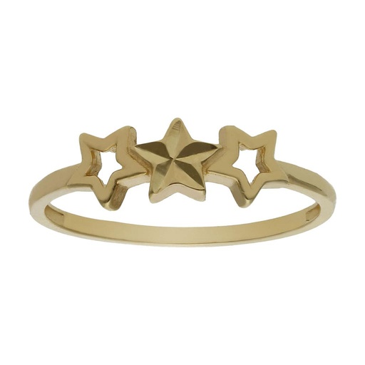 [S1370] SORTIJA ORO 18KL ESTRELLAS