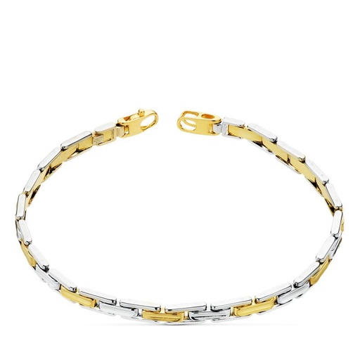 [P19000215] 18K PULSERA BICOLOR 21.5 CM