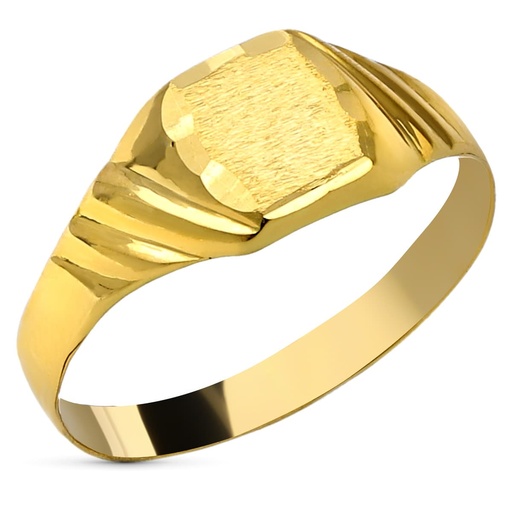 [P19028] 18K SELLO ORO AMARILLO BEBE TALLADO