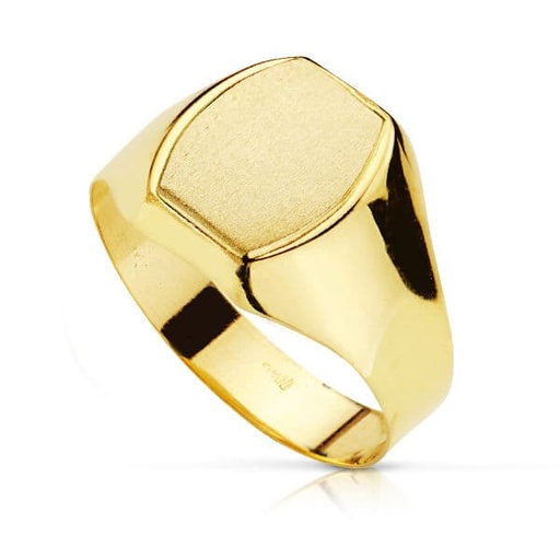 [P19216] 18K SELLO ORO AMARILLO CABALLERO HUECO