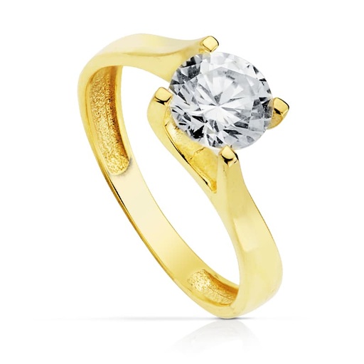 [P19426-OA] 18K SOLITARIO ORO AMARILLO 7 MM
