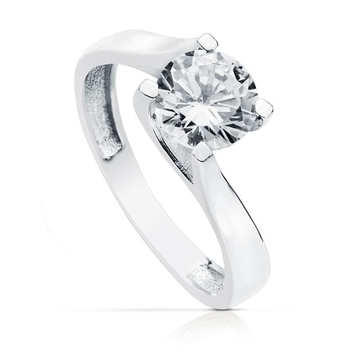 [P19426-OB] 18K SOLITARIO ORO BLANCO 7 MM