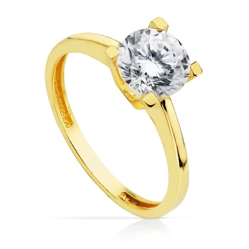 [P19427-OA] 18K SOLITARIO ORO AMARILLO 7 MM