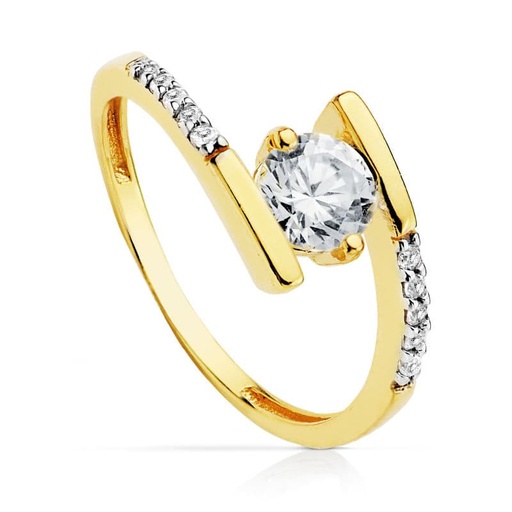 [P19462-OA] 18K SOLITARIO SEÑORA ORO AMARILLO 5.5 MM