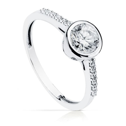 [P19463-OB] 18K SOLITARIO SEÑORA ORO BLANCO 5.5 MM