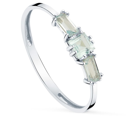 [P19573-OBTA] 18K SORTIJA ORO BLANCO 3 TOPACIO AZUL NATURAL 3X3 MM 4X2 MM