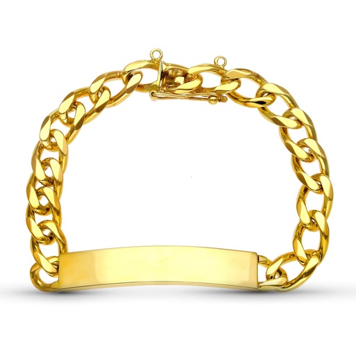 [P20000004] 18K ESCLAVA ORO AMARILLO MACIZA 20.5 CM 8 MM