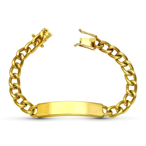 [P20000008] 18K ESCLAVA ORO AMARILLO MACIZA 19.5 CM 8 MM 24.50 GR