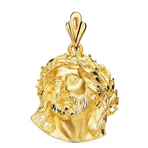 [P20000025] 18K CABEZA CRISTO DE MURILLO 25X24 MM