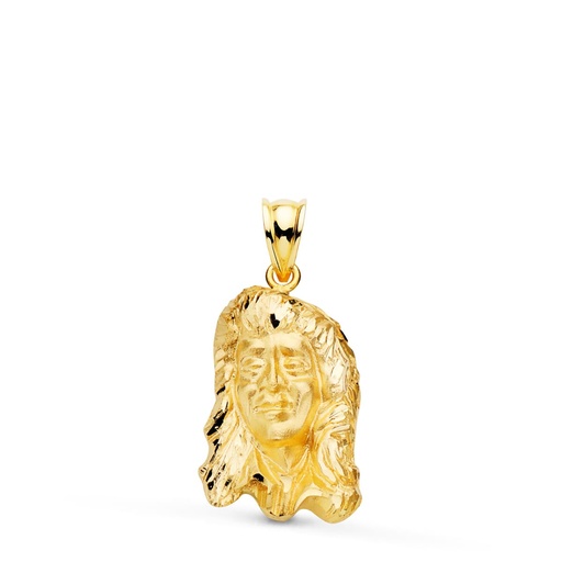 [P20000116] 18K COLGANTE ORO AMARILLO CAMARON DE LA ISLA 23X15 MM