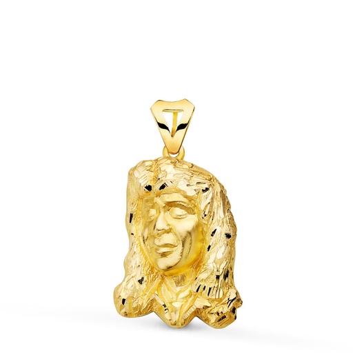 [P20000117] 18K COLGANTE ORO AMARILLO CAMARON DE LA ISLA 28X20 MM