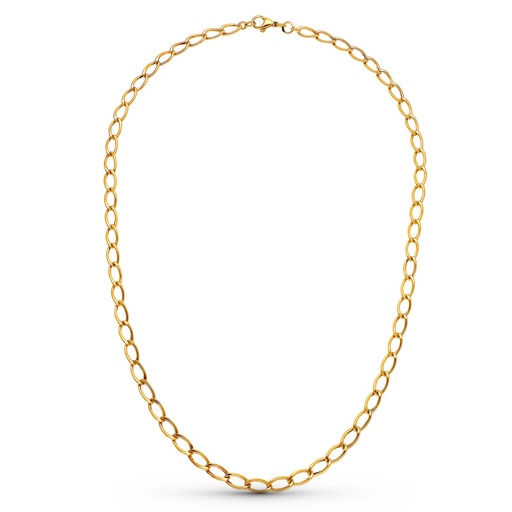 [P20000248] 18K CADENA ORO AMARILLO ROMBO HUECA 50 CM 5 MM