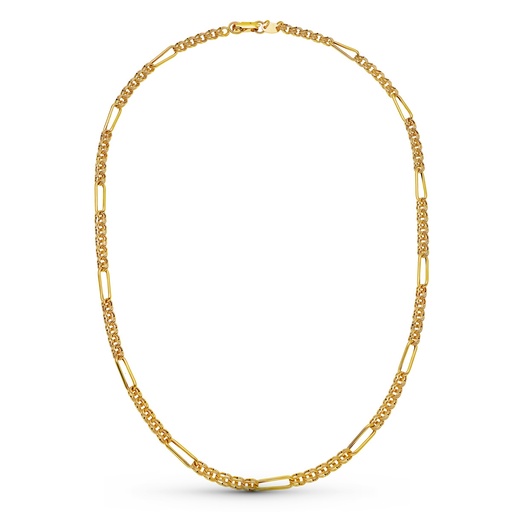[P20000257] 18K CADENA ORO AMARILLO HUNGARA HUECA 50 CM 4.5 MM