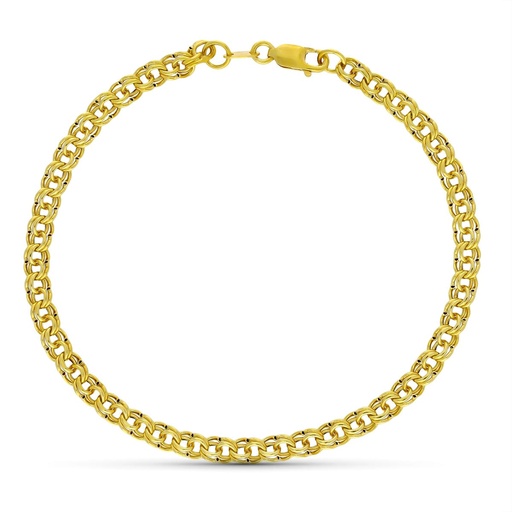 [P20000285] 18K PULSERA ORO AMARILLO HUNGARA HUECA