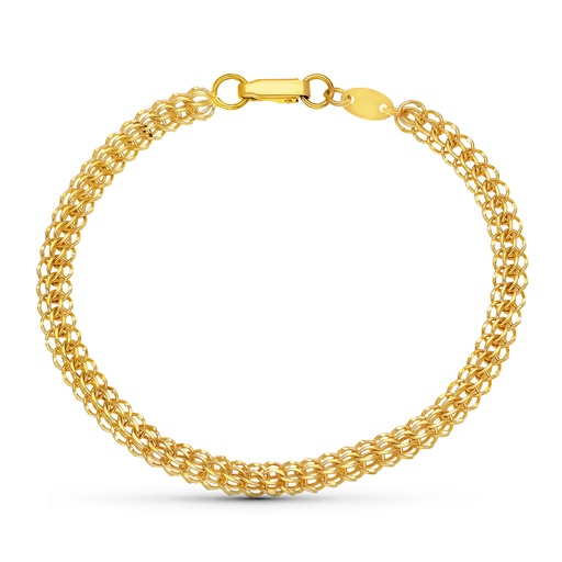 [P20000294] 18K PULSERA ORO AMARILLO CARAQUEÑA 7.70 GR