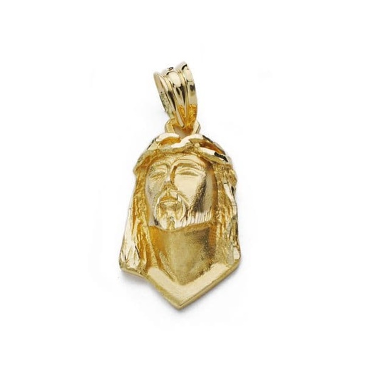 [P20000331] 18K CABEZA CRISTO DE LAGRIMA 22X12 MM