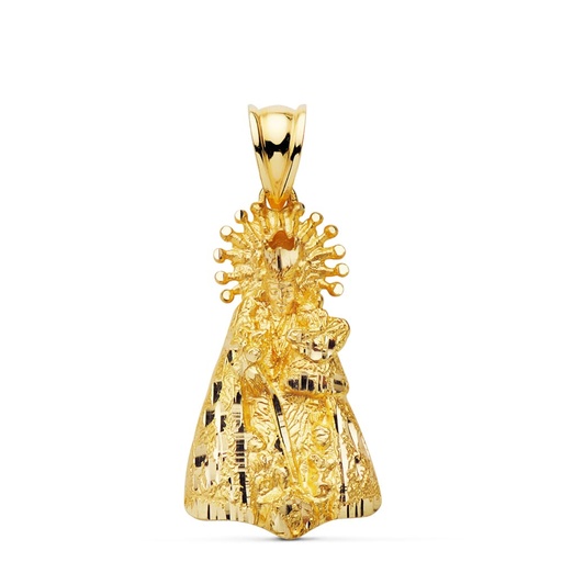 [P20000362] 18K SILUETA VIRGEN DE LOS DESAMPARADOS 27X15 MM