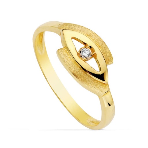 [P20288-2] 18K SORTIJA ORO AMARILLO CIRCONITAS