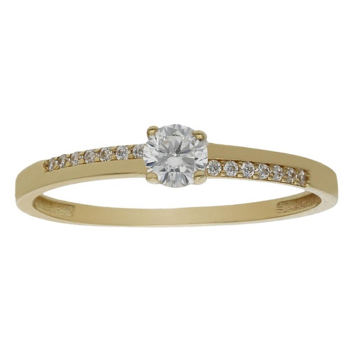 [S1353] SORTIJA ORO 18KL CIRCONITAS