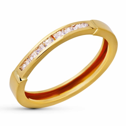 [P20600-2] 18K SORTIJA ORO AMARILLO PIEDRAS
