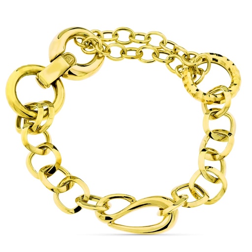[P21000117] 18K PULSERA ESLABONES 14.35 GR