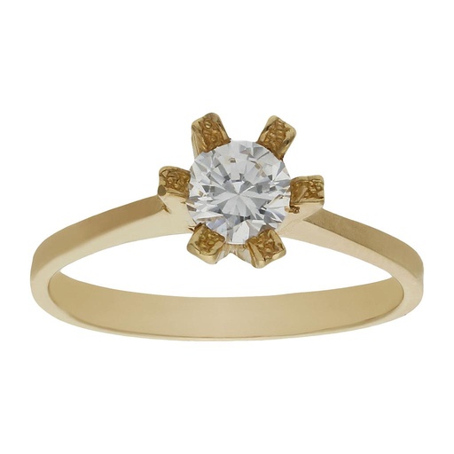 [S606] SORTIJA ORO 18KL CIRCONITA