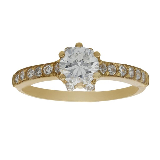 [S53A] SORTIJA ORO 18KL CIRCONITA