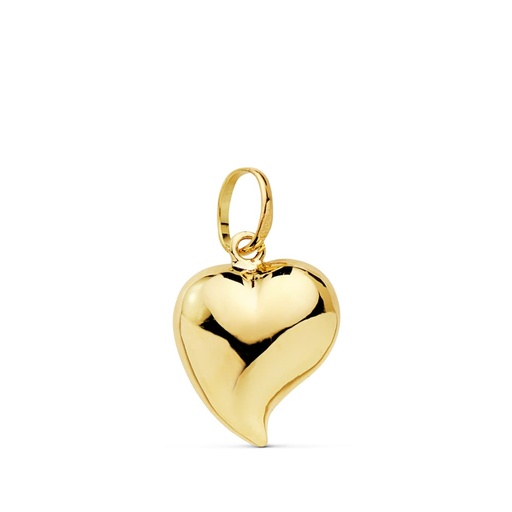 [P2281] 18K COLGANTE ORO AMARILLO CORAZON LISO 13X12 MM