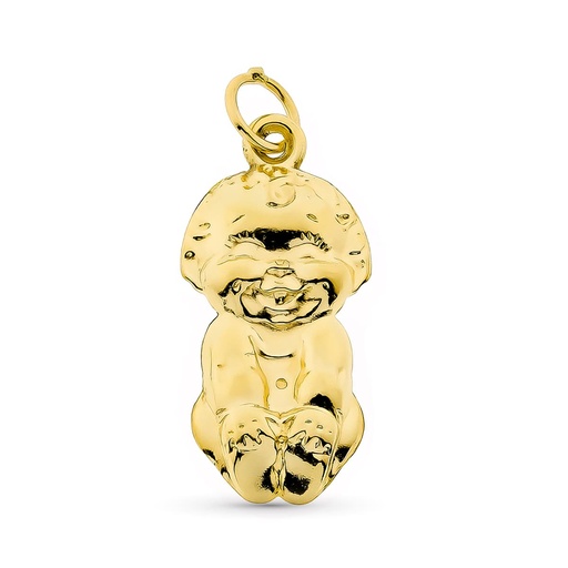 [P2296] 18K COLGANTE ORO AMARILLO MUÑECO. 22X11 MM