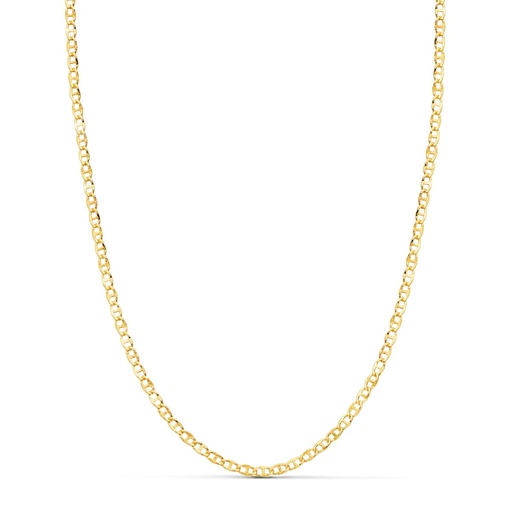 [P23002845] 18K CADENA ORO AMARILLO ANCLA HUECA TALLADA LARGO 45 CM ANCHO 2 MM